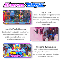 Machine de jeu d'arcade Kising à monnayeur, multi-écrans, 6 joueurs, pour enfants, idéale pour les parcs d'attractions – Haute rentabilité