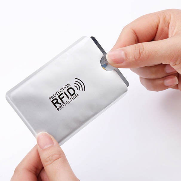 Anti-Theft Credit Card Shielding Signal Holder Aluminum Foil Passport Protectors Rfid Blocking Sleeves
