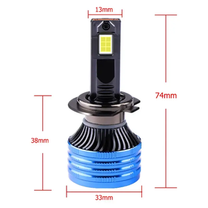 Nuovo Design 120W <span class=keywords><strong>fari</strong></span> Led forte faro Blub doppio rame H7 9005 Led Kit faro anabbagliante - Product Image 3