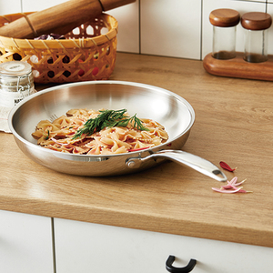 Poêle à frire en acier inoxydable 304, vente en gros, antiadhésive, type wok - Product Image 5