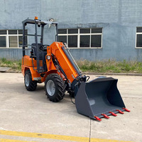 Chargeur télescopique H180T, 800 kg, moteur diesel, 4 roues motrices, hydrostatique, machine compacte de manutention de matériaux en entrepôt