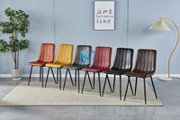 OKAY Furniture Chaise de salle à manger moderne et luxueuse pour hôtel et restaurant Chaise de salle à manger en velours tufté velours avec pied en métal