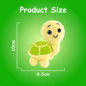 Cadeau artisanal de <span class=keywords><strong>vacances</strong></span> : kit de crochet de tortue pour enfants et adultes - Ensemble d'activités de bricolage festif avec 2 couleurs, parfait pour le plaisir saisonnier - Product Image 3