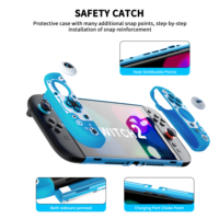 Étui de protection personnalisé OEM Space Cat pour Nintendo Switch 2, cadre rigide en PC avec poignée en silicone, antichoc, anti-rayures