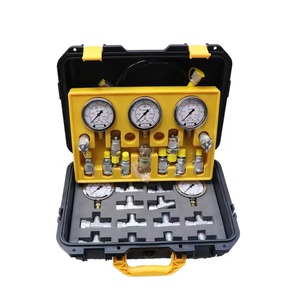 เครื่องทดสอบเกจวัดแรงดันไฮดรอลิกของรถขุด 3/4/5 เกจ พร้อมข้อต่อแบบที - Product Image 6