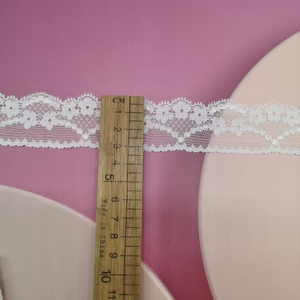 Adorno de encaje elástico al por mayor 3,2 cm diseño de patrón floral malla elástica borde pequeño para Lencería dobladillo encaje accesorios de bricolaje - Product Image 2