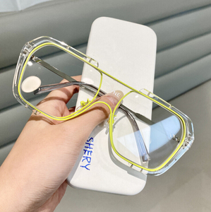 Insta-gafas <span class=keywords><strong>de</strong></span> sol <span class=keywords><strong>de</strong></span> una pieza con montura grande, nuevo estilo, diseño lujoso, <span class=keywords><strong>2022</strong></span> - Product Image 6