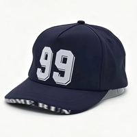 Topi Snapback Unisex Empat Musim Anti Air Pelindung Sinar Matahari 5-Panel 100% Kain Kanvas Poliester Desain Cetak Sporty