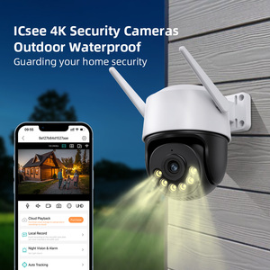 Icsee APP caméra <span class=keywords><strong>de</strong></span> sécurité extérieure sans fil 4MP IP CCTV caméra <span class=keywords><strong>de</strong></span> sécurité avec Vision nocturne couleur PTZ IP Anti voleur caméra réseau - Product Image 2