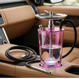 En gros, Mini Chicha Portable avec Lumière LED, <span class=keywords><strong>Logo</strong></span> Personnalisé, Ensemble Complet pour Voyage et <span class=keywords><strong>Voiture</strong></span> - Product Image 2