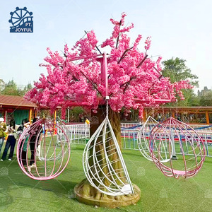 Arbre de fleurs de cerisier panier suspendu balançoire ensembles non alimentés Kiddie carnaval parc manèges pour jardins d'attractions en plein air écoles - Product Image 5
