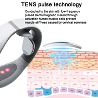 Prix de gros usine – Masseur intelligent EMS portable sans fil à 6 modes pour le cou et les épaules, avec fonction chauffante en ABS