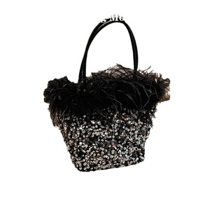 24 New Models High-End <b>Sequin</b> Evening <b>Bags</b> Ostrich Handheld Shoulder Crossbody <b>Bags</b> Parties Annual Polyester Tanjing - Product Image 5