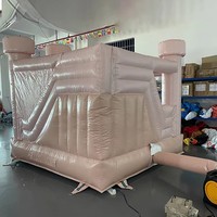 Château gonflable rose, trampoline gonflable, château de saut pour enfants, trampoline gonflable de couleur pastel, trampoline de mariage à vendre