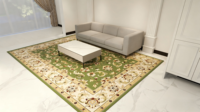 Tapis persan traditionnel grand format, tissé Jacquard Wilton, fabriqué à la machine, antidérapant et écologique, vente en gros d'usine