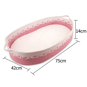 Cesta de Algodón Tejida a Mano para Cambiar Pañales de Bebé, con Colchón Impermeable, Nido de Viaje para Bebé, ODM - Product Image 2