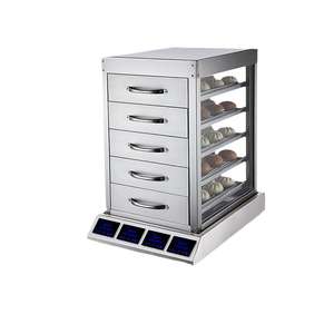 Cuisinière à vapeur électrique commerciale en acier inoxydable pour pains, raviolis et dim sum - Product Image 1