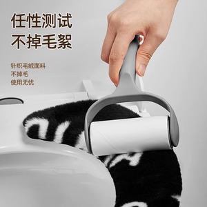 Thickened Winter Toilet Seat Cover Soft Flannel Warm Comfortable For Home Use Autumn And Winter - Product Image 2