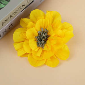 Artificial Daisy <b>Flower</b> Headpiece Silk Fabric DIY <b>Corsage</b> Wedding Hair Accessory Cloth Hand Knitted 0317 - Product Image 1