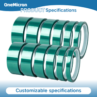 Ruban adhésif polyester haute température 0,06 mm simple face pour masquage de revêtement en poudre de circuits imprimés, résistant à la chaleur, retrait propre -20~220°C