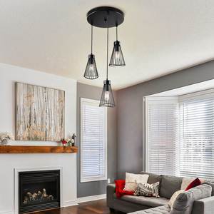 SKD Style Industriel Suspension E26 E27 En Métal Intérieur Pendentif Éclairage Intérieur Luminaires - Product Image 2
