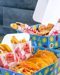 Boîtes d'emballage pour hamburgers et poulet à emporter, en matériaux recyclés, avec logo personnalisé imprimé et gaufré, vente en gros - Product Image 6