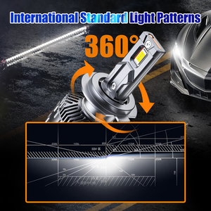 Phares LED de voiture AKE V68X 130W de haute qualité H4 H11 9005 9006 880 9012 6000K Lumière blanche 12V Ampoule de phare avant LED universelle - Product Image 3