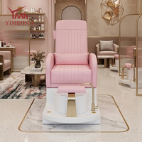 Fauteuil de massage électrique inclinable avec bain à remous et tiroirs pour salon de manucure et spa de beauté