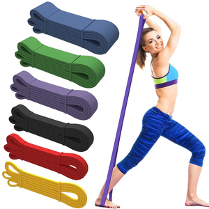 Bande de résistance élastique en Latex naturel 100%, avec Logo personnalisé, pour les exercices de force et la musculation - Product Image 1