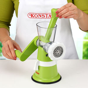 Innovative Design Plastic Suction Base Portable Manual Mincing <b>Meat</b> <b>Grinder</b> With Sausage Maker - Product Image 1
