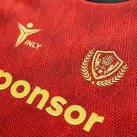 Maillot de football thaïlandais personnalisé en polyester à impression numérique, séchage rapide, pour club, équipe, course à pied, entraînement, vente en gros, maillots de sport de football