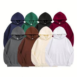 เสื้อฮู้ดดี้ลำลองแบบมีกระเป๋าสำหรับฤดูหนาว ทรงโอเวอร์ไซส์ ผ้าฟลีซ 100% คอตตอน คุณภาพสูง 500gsm รับสั่งทำปักโลโก้ พิมพ์ลายตามต้องการ ขายส่ง - Product Image 2