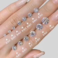 Rainbowsheep Pierre de Moissanite Créée en Laboratoire, Couleur D, VVS1, Taille Brillant 3EX, Certifiée NGTC, pour la Fabrication de Bijoux, OEM ODM Personnalisé