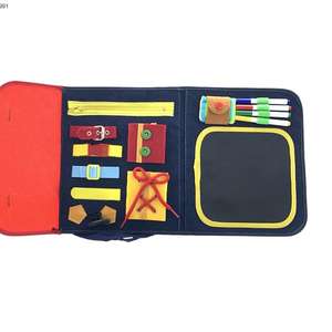 Feutre enfant en bas âge occupé conseil sac à dos <span class=keywords><strong>livre</strong></span> silencieux Portable manipulateur Montessori éducation précoce jouets feutre occupé conseil - Product Image 1