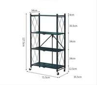Étagère de rangement pliable en métal à 5 niveaux pour la maison, unités de rangement, supports, étagère pliante