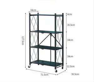 Scaffale Pieghevole in Metallo a 5 Ripiani per Uso Domestico, Unità di Stoccaggio e Organizzazione - Product Image 5