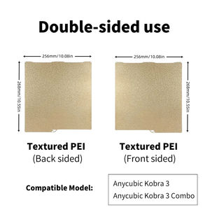 Plaque de construction 256x268 pour Anycubic Kobra 3 Combo, plaque en acier à ressort double face PEO PET <span class=keywords><strong>PEY</strong></span>, surface de construction pour imprimante 3D - Product Image 3