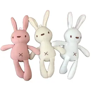 Boneka hewan empuk Peeps warna-warni 20cm, mainan kelinci Paskah untuk anak-anak, bantal lembut hadiah mainan anak perempuan