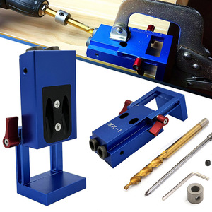 Guía de perforación de aluminio y madera XK-1, plantilla de perforación en ángulo de 15 grados para un posicionamiento preciso de orificios - Product Image 1