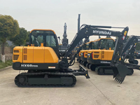 Excavatrice sur chenilles neuve HX60G de 6 tonnes, mini pelle de 0,21 m3, mini excavatrice de 36,2 kW avec pièces de rechange