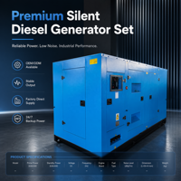 Générateur diesel silencieux à faible bruit Weichai, 200 kVA, 300 kVA, 400 kVA, alternateur tout cuivre pour les projets de construction et d'exploitation minière
