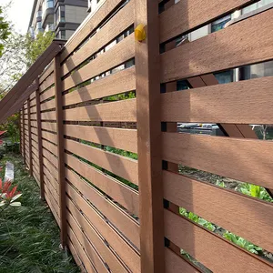 Painéis de madeira composta para jardim, cerca de jardim, wpc, para manutenção completa e semi-fechados