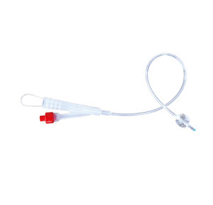 Perlengkapan medis hewan dokter hewan 100% kateter <span class=keywords><strong>Foley</strong></span> urin silikon dengan garis pengembangan - Product Image 4