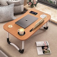 Bureau d'ordinateur portable pliable en bois personnalisable Table de chevet portable pour bureau à domicile Dortoir d'étude Bureaux d'ordinateur personnalisables