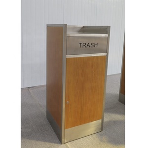 Poubelles de restaurant en acier de 120 L avec porte-<span class=keywords><strong>bac</strong></span> supérieur, <span class=keywords><strong>bac</strong></span> à déchets pour cafétéria, pour les chaînes de restauration rapide - Product Image 2