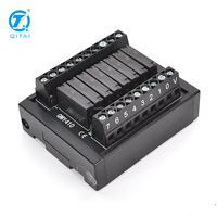 Module de relais QMY410 8 bits APAN3124 relais électromagnétique entrée DC24V 1a 250VAC/30VDC sortie 5A fixation sur RAIL DIN avec prise