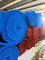 Feuilles de mousse de silicone à cellules ouvertes à bon prix, résistantes aux hautes températures, coussinets de mousse de silicone bleus pour table à repasser