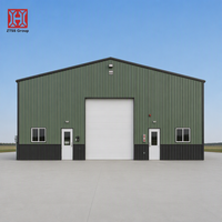 Atelier préfabriqué en structure acier de type léger, fabriqué en usine par ZTSS, pour entrepôts, avec services de cintrage, découpe et soudage.