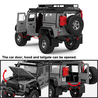 HG 1/10 2.4G 4WD 16CH Defender RC Car Electric Rock Crawler Off Road D110 ARTR Trail Truck brushless ESC Motor HG P411 TX4