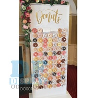DO001 Présentoir à donuts en acrylique, mur à donuts, mur à prosecco et champagne, toile de fond pour mariage, fête, maison, boutique